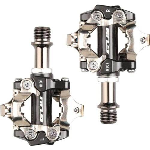 GUB M101 Aluminium alloy MTB Bike Click Light Pedal 9/16 "CR-MO Spindle Seals Compatible for SHIMANO SPD