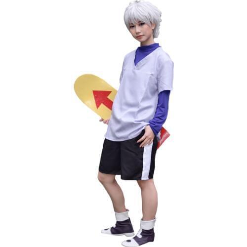 Hunter X Hunter Cosplay Killua Zoldyck Cosplay Costume For Adult Men Women Kids Halloween Outfits Custom Made