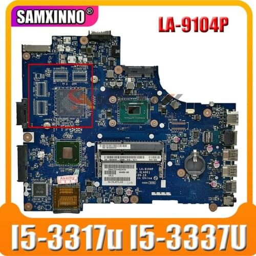 LA-9104P motherboard for Dell Inspiron 3521 5521 Laptop Motherboard LA-9104P mainboard VAW00 i5-3317u I5-3337U DDR3L 100% Tested