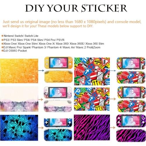 DIY Skin Sticker for PS4 Slim Pro Xbox One Slim X 360 Nintendo Switch Lite DJI Mavic 2 Pro Air Mini Spark Phantom 3 4 Vinyl Skin