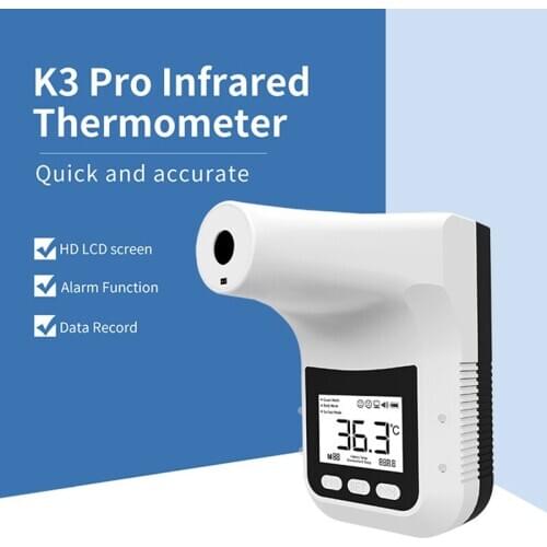 Wall-Mounted Infrared Thermometer Non Contact Digital Forehead Thermometer With LCD Screen And Voice Broadcast GK99