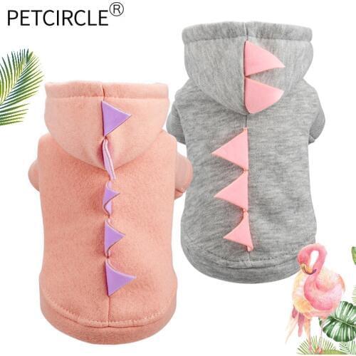 PETCIRCLE Dog Clothes Teddy French Bulldog Chihuahua Spring And Autumn Winter Cat Clothes Pet Clothes Cute Dinosaur Dress
