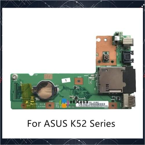 Original For ASUS K52 K52J K52JR K52JC K52DR X52F K52F X52J USB DC Jack Board 60-NXMDC1000 K52JR Tested