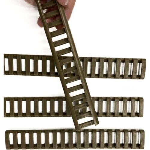 Dropshipping 4pcs Plastic Rail Cover Bone Fish Ladder Handguard Picatinny Covers Heat Shape Colors Rifle Rail Resistant Rub Y3V2