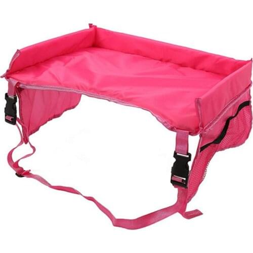 Car Seat Travel Tray Safety Seat Play Table Organizer Storage Snacks Toys Cup Holder Waterproof For Baby Children Kids Stroller