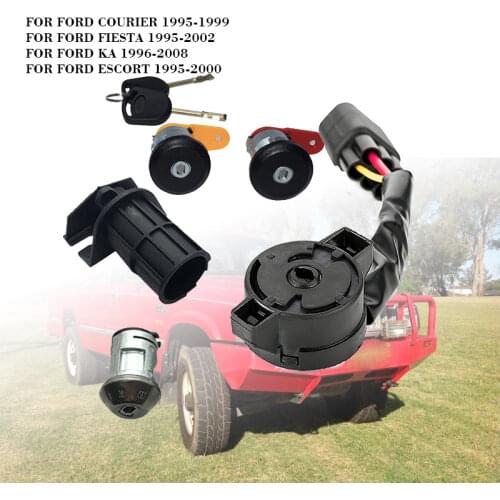 COMPLETE LOCK SET IGNITION SWITCH LEFT RIGHT DOOR LOCK TRUNK LOCK FOR FORD KA FIESTA COURIER ESCORT 3N21 F22050 BB