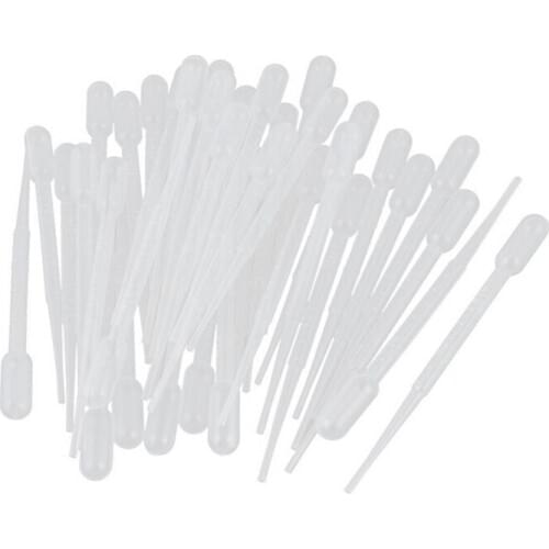 Practical 0.2ml Graduated Pipettes Dropper Polyethylene for Experiment Medical Educational Supplies 100PCS