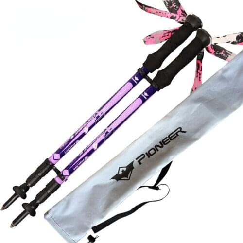 Ultra-light Walking Stick Adjustable Hiking Alpenstock Carbon Fiber shooting Climbing Skiing Camping Trekking pole Excursio
