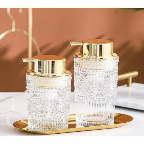 300ml 400ml Glass Soap Dispenser Bathroom Mousse Foam Empty Refill Sub-bottling Hand Sanitizer Shower Gel Shampoo Foaming Bottle