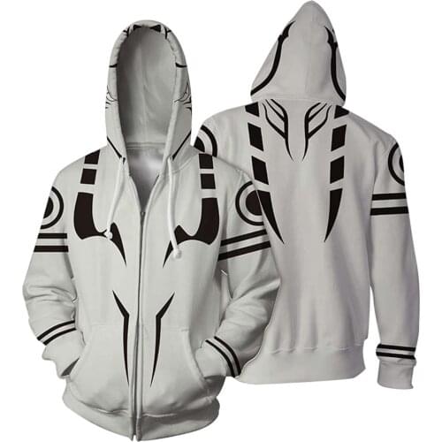 Anime Jujutsu Kaisen Hoodies Sukuna Ryoume Cosplay Hoodie 3D Print Sweatshirt Pullover Sweatpants Set Casual Zip Up Jacket Coat