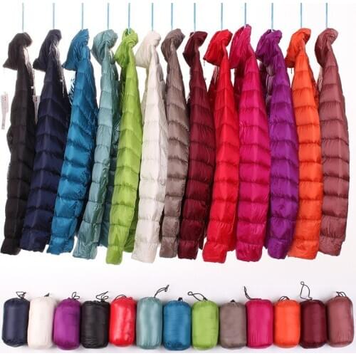 Ultra-light Jacket Sports Down Jacket Slim White Goose Down Long-sleeved Warm Winter Womens Sports Jacket