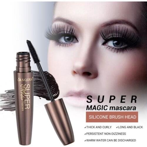 Waterproof 3D Fiber Silicone Brush Lashes Mascara Lengthening Thicker Eyelash Extension