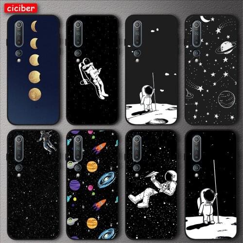 Funny Astronaut For Xiaomi Redmi Note 10 9 8 7 T Pro 9A MI Note 11 10 9 T Pro SE Lite A3 Lite X3 F3 Soft Silicone TPU Phone Back