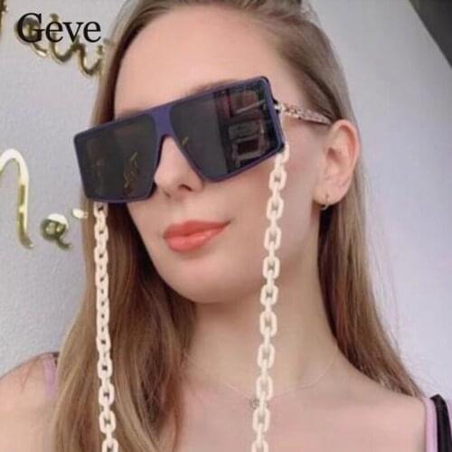 Vintage Black Sunglaases Women 2021 Fashion Oversized Pilot Female Sunglasses Trendy Brand Designer Fashion Glasses Eyewear