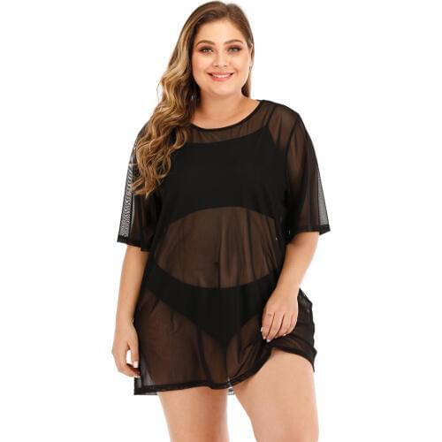 Women Beach Summer Dress Pareo Transparent Beach Tunic Ladies Beach Cover Up Women Swimsuit Bikini Cover Up Swimwear S-XL