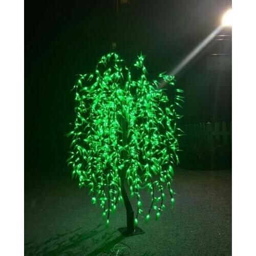 1.8M/6ft Height Rainproof LED Artificial Willow Weeping Tree Light 960pcs LED Bulbs 110/220VAC fairy garden decor