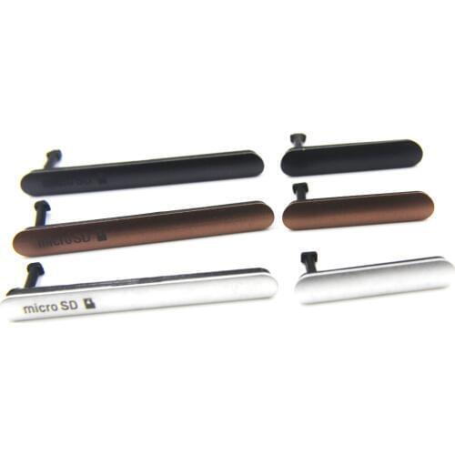 1 Set Micro SD SIM Card USB Charging Slot Port Dust Plug Block Cover For Sony Xperia Z3 L55 D6603 D6643 D6653