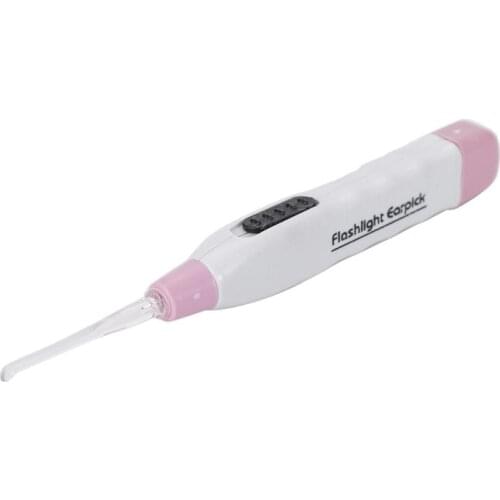 1set Ear Spoon Earwax Cleaner LED Plastic Flashlight Earpick Ear Care Ear Syringe Spoon With Flashlight Cleaning Ears Light