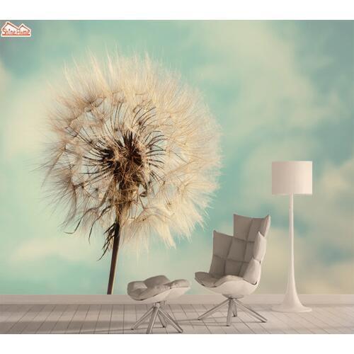3d Dandelion Photo Nature Mural Wallpaper 3d Wall Paper Papers Home Decor Wallpapers for Living Room Self Adhesive Murals Roll