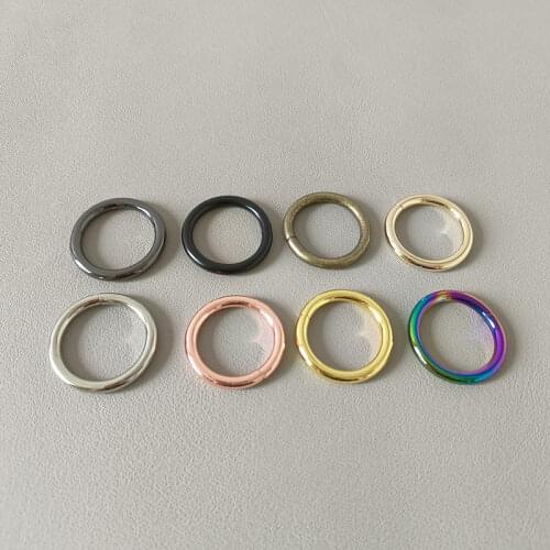 50Pcs 25mm Metal Circular O Ring Wheel For Bag Pet Dog Collar Accessory Belt Loop Buckle Hardware Garment Harness Sewing Clasp