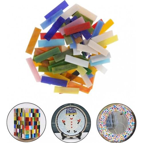 70 X Square Mosaic Rectangle Mixed Color Piece Glass Decoration
