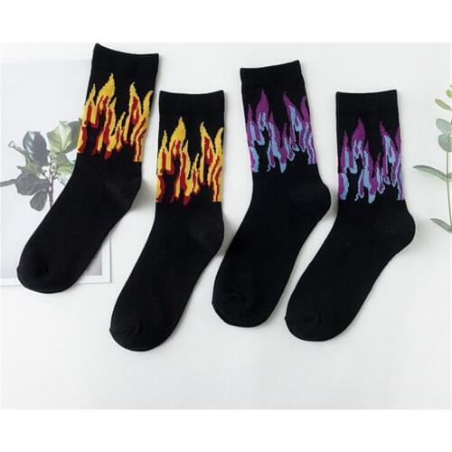 AMOZAE Mens Red Socks