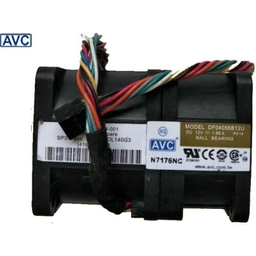 AVC New 4056 DF04056B12U 4cm 40mm 12V 1.88A pressurized wind 1U server cooling fan 40*40*56mm