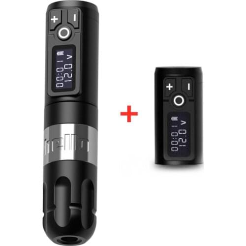 Wireless Tattoo Pen Machine Battery with Portable Power Coreless Motor Digital LED Display For Body Art