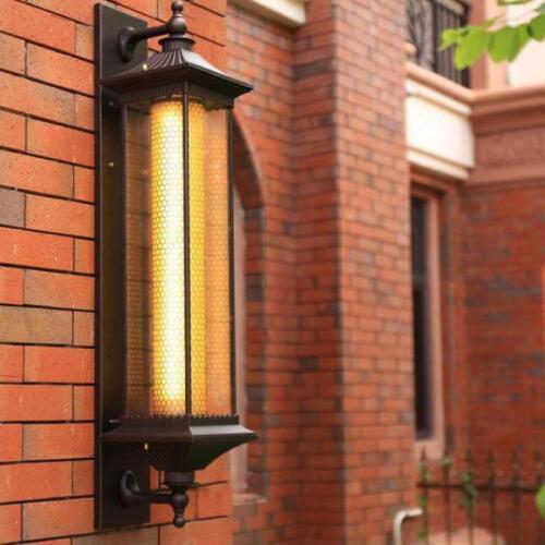 Large T8 led courtyard outdoor lighting metal wall lamp balcony villa gate entrance corridor garden waterproof wall light sconce