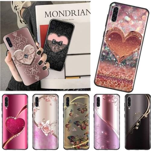 Luxury fashion love Phone Case for samsung galaxy a 51 52 71 50 12 72 21s 70 40 20e 31 30s 32 5G soft silicone funda