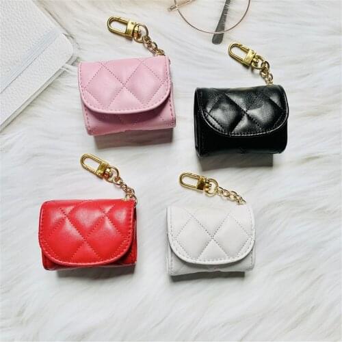 Cute for Airpods Pro 2 1 Case Leather with Keychian Soft All-inclusive Airpodspro Accessories for Apple Airpods Pro/2/1 Cases