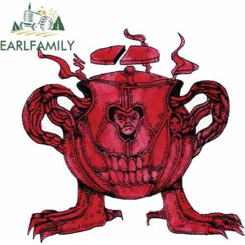 EARLFAMILY 13cm x 12.7cm For Vinyl Car Stickers Car Door Protector Decal Graffiti Scratch-Proof Air Conditioner Decoration