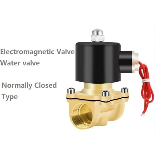 Solenoid valve 220 V water valve 24 V electric valve 12 V normally closed 4:1 drain pipe electronic valve control valve pneumat