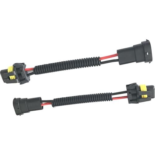 2pcs 9005 9006 Female to H11 Male Wiring Harness Adapter Socket for Headlight Classic Texture Headlight Connector Fuse Socket