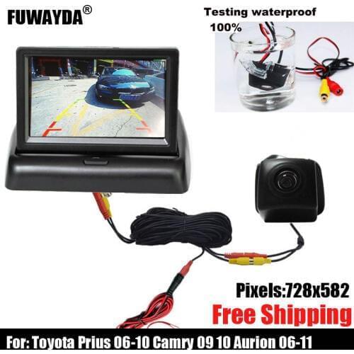 Free shipping!!!SONY CCD Chip Sensor Car Rear View Reverse Backup CAMERA for Toyota Prius 06-10/ Camry 09 10/ Aurion 06-11