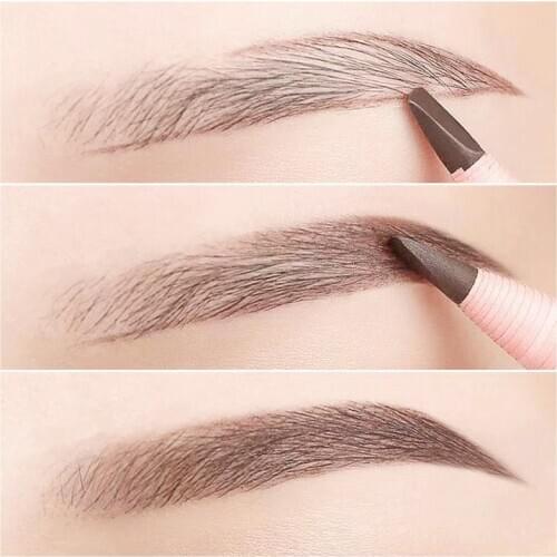 5 Color Eyebrow Pencil Waterproof Microblading Eye Brow Tattoo Pen Easy To Wear Natural Brown Black Grey Eyebrow Makeup Cosmetic