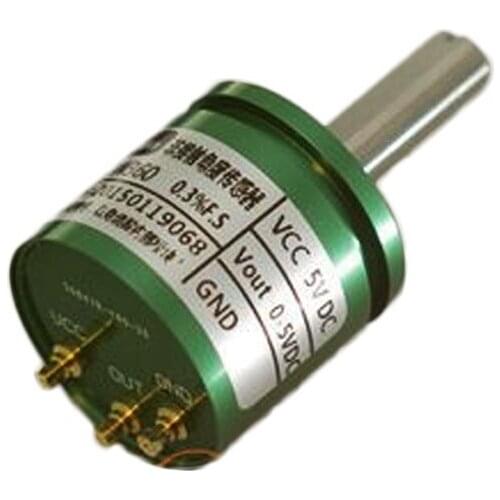 China Hot Sale Non-contact 5V DC 6mm Shaft 22mm Outer Diameter 0-5V Output Hall Angle Measuring Sensor