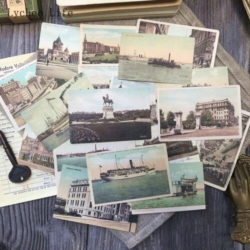Lychee Life 20Pcs Scenery Scrapbooking Stationery Stickers Diy Album Decorative Bullet Journal Sticker Paper Crafts