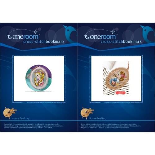 Angel girl more choose Cross stitch DMC set Creative Gift Handmade metal bookmark fairy tale princess series