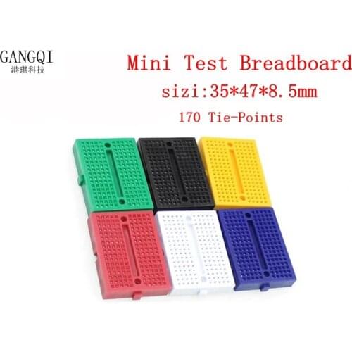 5PCS SYB-170 Universal Solderless Prototype Breadboard 170 tie-points Mini Breadboard kit for Arduino