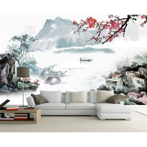 Beibehang Custom modern living room sofa landscape Abstract landscape painting background wall wallpaper for walls 3 d tapeten