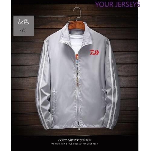 New DAIWA Fishing Shirt Spring Summer Quick Dry Breathable Clothing Striped Zipper Plus Size Mens Jackets M-7XL Pesca DAIWA