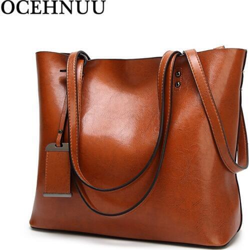 Женские кожаные сумки с короткими ручками OCEHNUU China At AliExpress