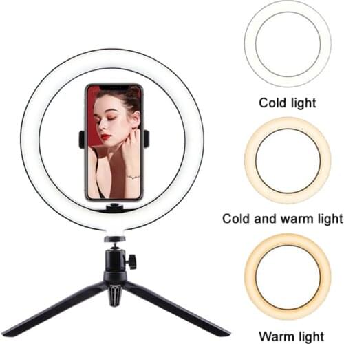 Photography Lighting with Tripod Stand Camera Photo Studio Circle Led Selfie Ring Light Phone Lamp for Video Fill Youtube Set