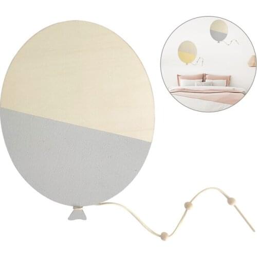 Nordic Wooden Balloon Wall Stickers Baby Bedroom Wall Murals Nursery Decor Photo Props Home Decoration for Kids Room Dropship