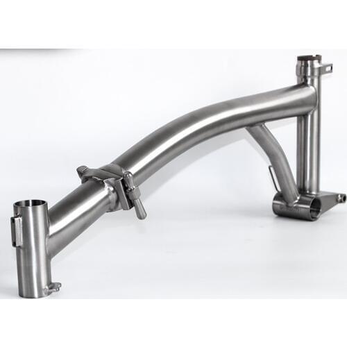 TITANIUM ALLOY FOLDING BIKE FRAME GR9 TI3AL2.5V FOR BROMPTON