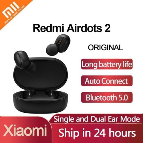 Xiaomi Redmi Airdots 2 Bluetooth Earphone DSP Noise Reduction TWS Wireless Auriculares Bluetooth 5.0 Handsfree Earbuds Air2 S