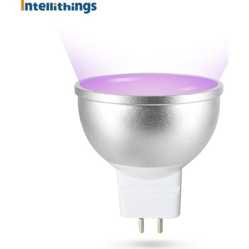 Intellithings Zigbee Smart RGBW 5W Led Bulb Work with Tuya SmartThings App Voice Contorl by Alexa Google Home Echo Plus Directly