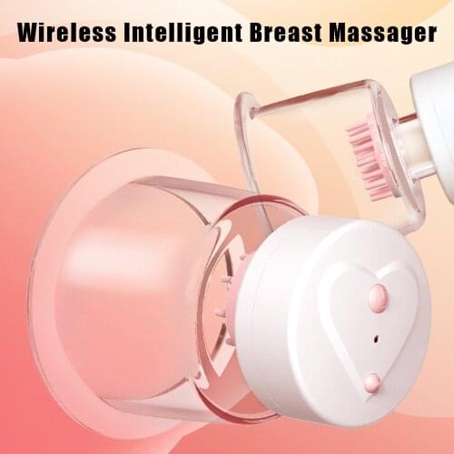 Rotate Stimulation Breast Pump Breast Enlargement Vibrator Sex Toys For Women Licking Nipple Sucker Bra Massager