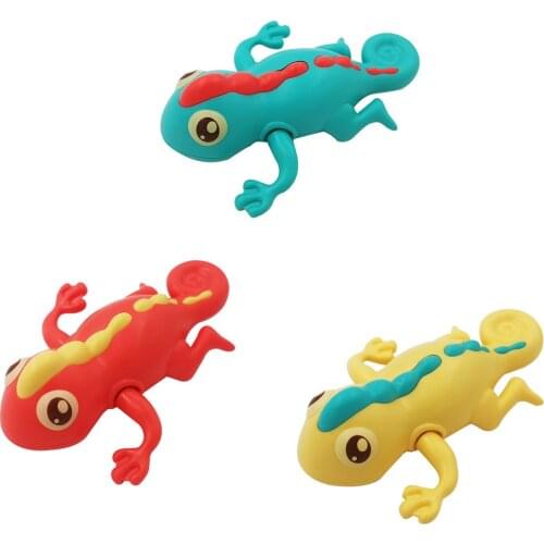 Funny Wind Up Animal Lizard Swimming Water Play Bath Toys Party Favors